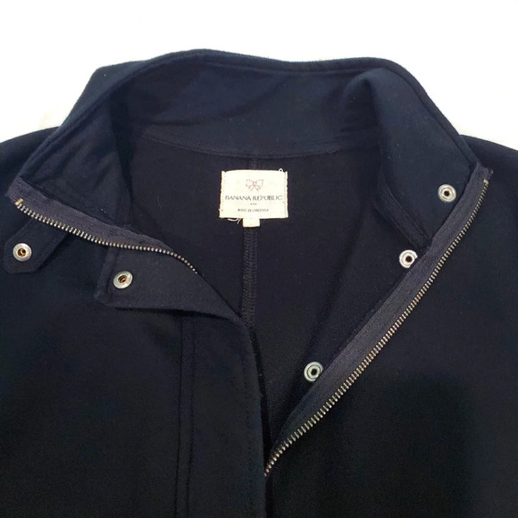 Banana Republic  Zip up and Snap  Active Black Jacket  Size L - Picture 5 of 7